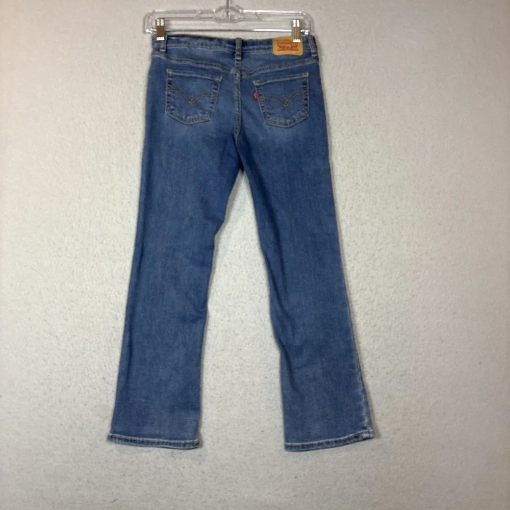 Youth Levi's Boot Cut Blue Jeans Size 10 Reg with Adjustable waist